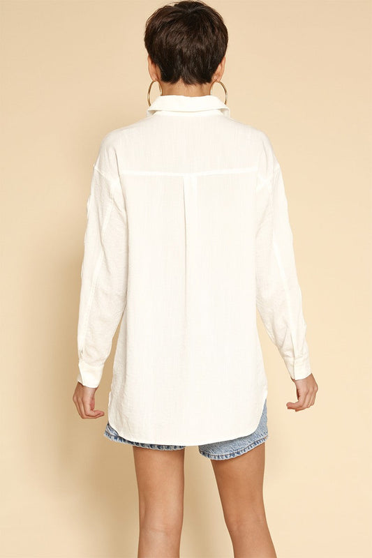 Chemise manches nœuds boutonnage devant femme MyParisMonaco
