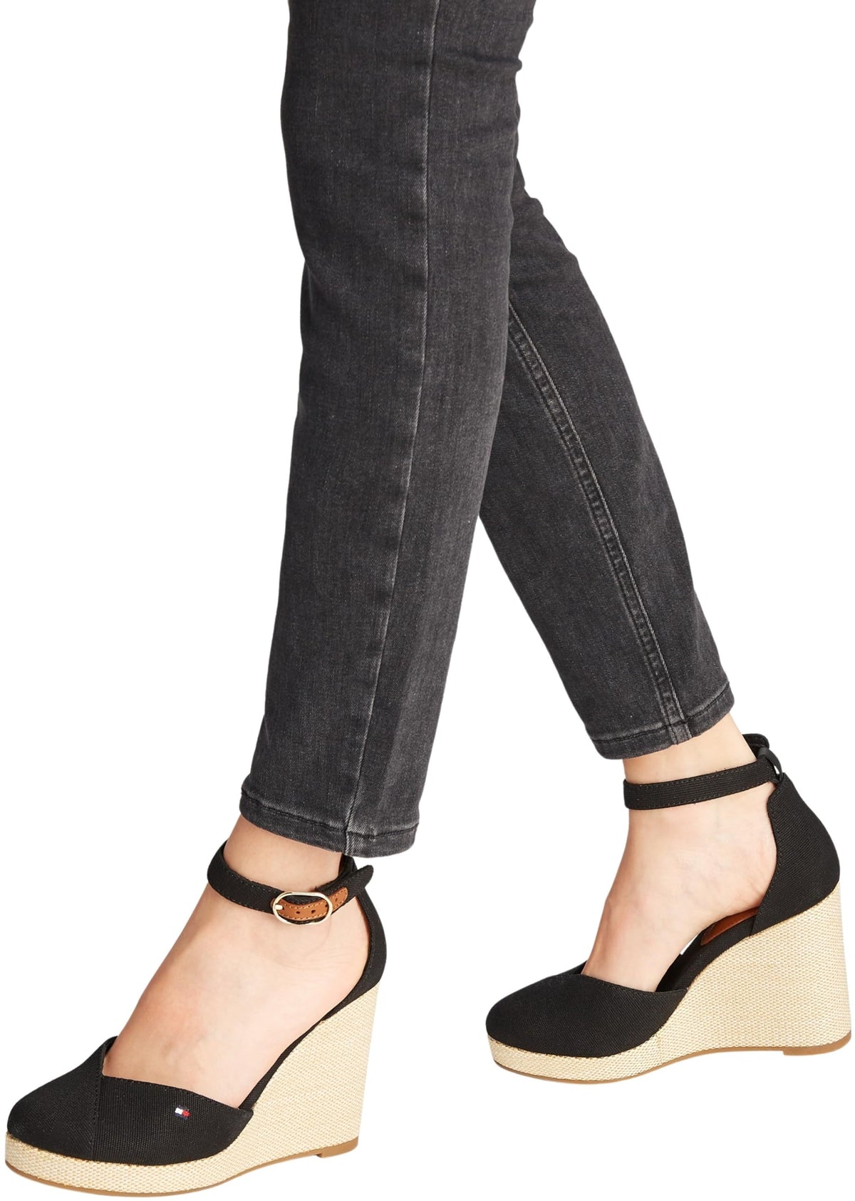 Espadrilles compensées Tommy Hilfiger bride cheville