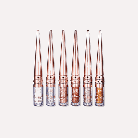 Eyeliner liquide pailletté tons dorés
