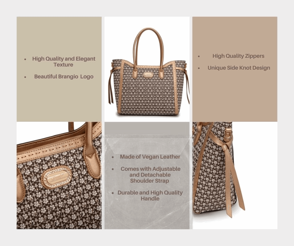 Sac tote vintage motif floral