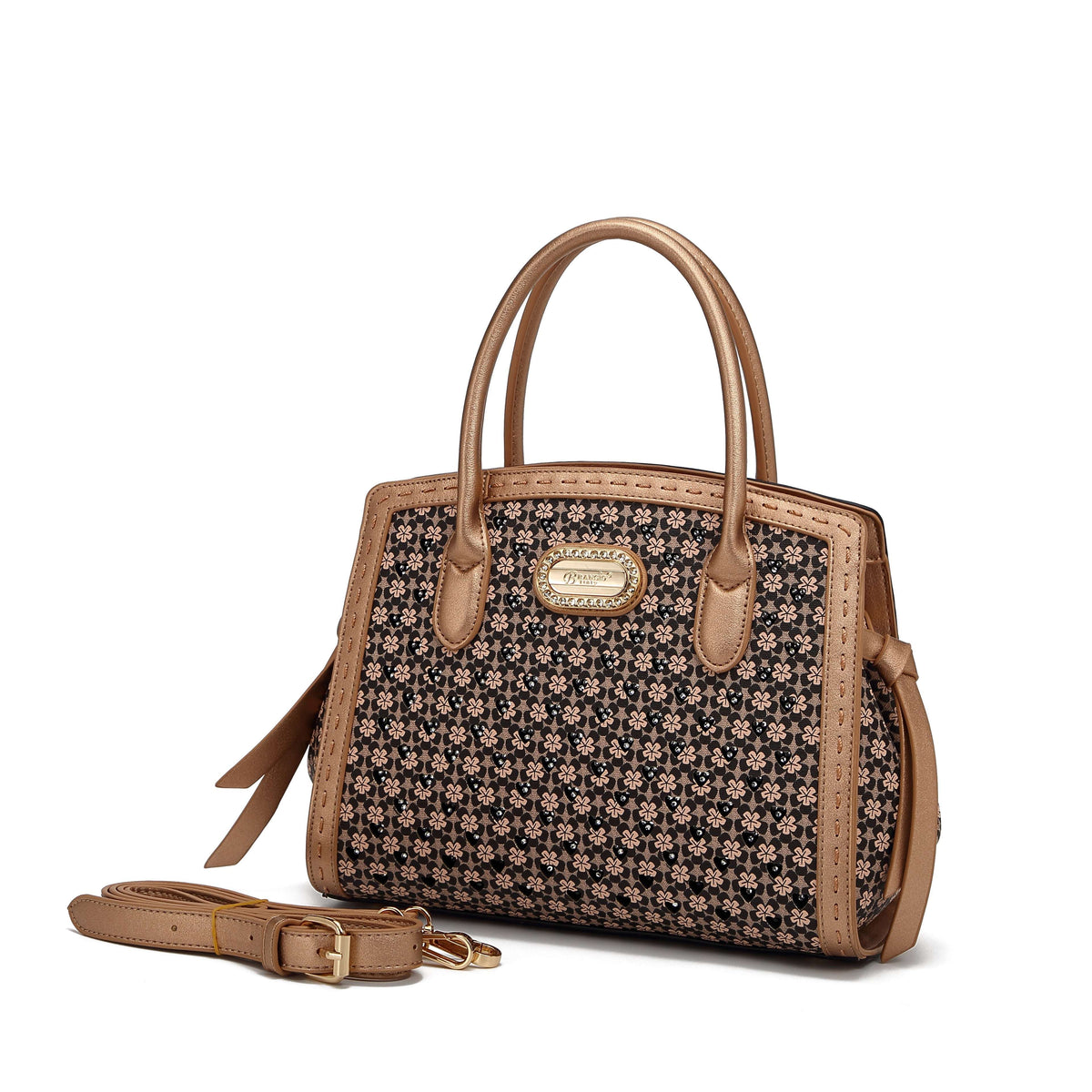 Sac à main vintage motif floral
