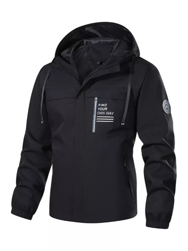 Veste imperméable à capuche outdoor grande taille