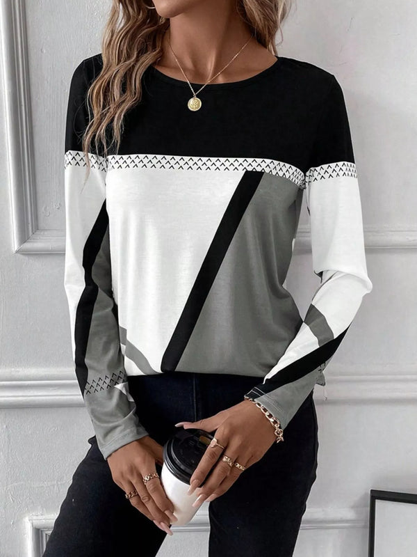T-shirt manches longues color-block