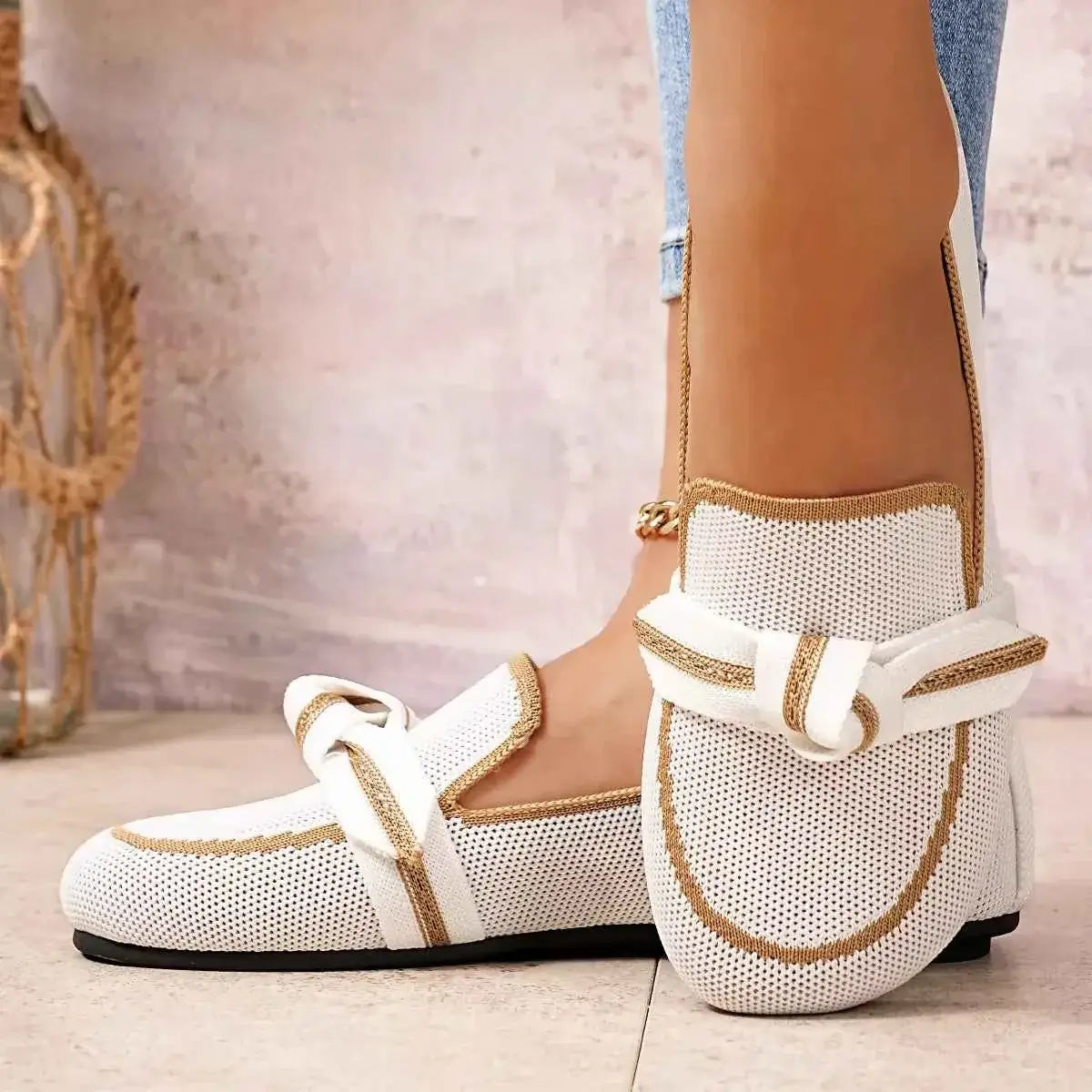 Slip-ons en maille respirante