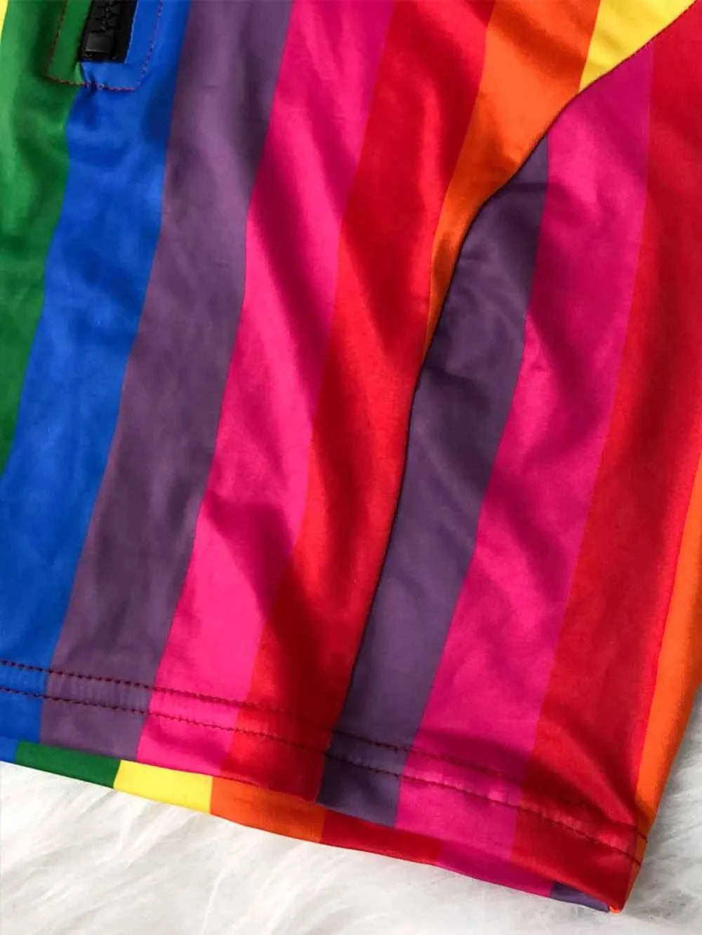 Ensemble maillot deux pièces top demi-zip contrastant et culotte