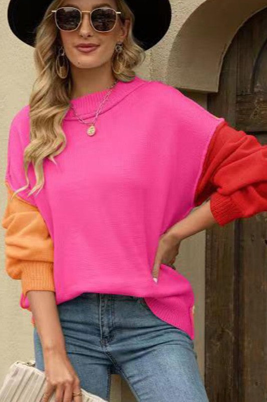 Pull à blocs de couleur MyParisMonaco