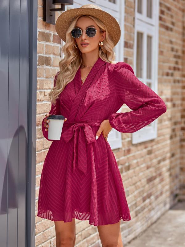 Robe portefeuille à manches longues MyParisMonaco