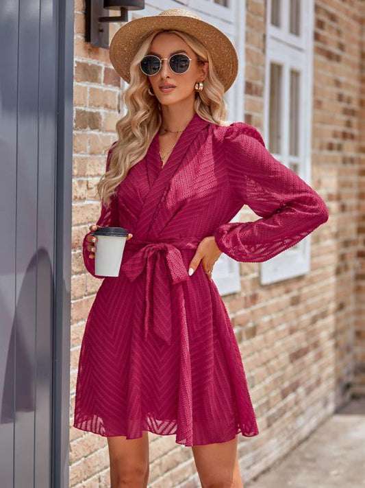 Robe portefeuille à manches longues MyParisMonaco