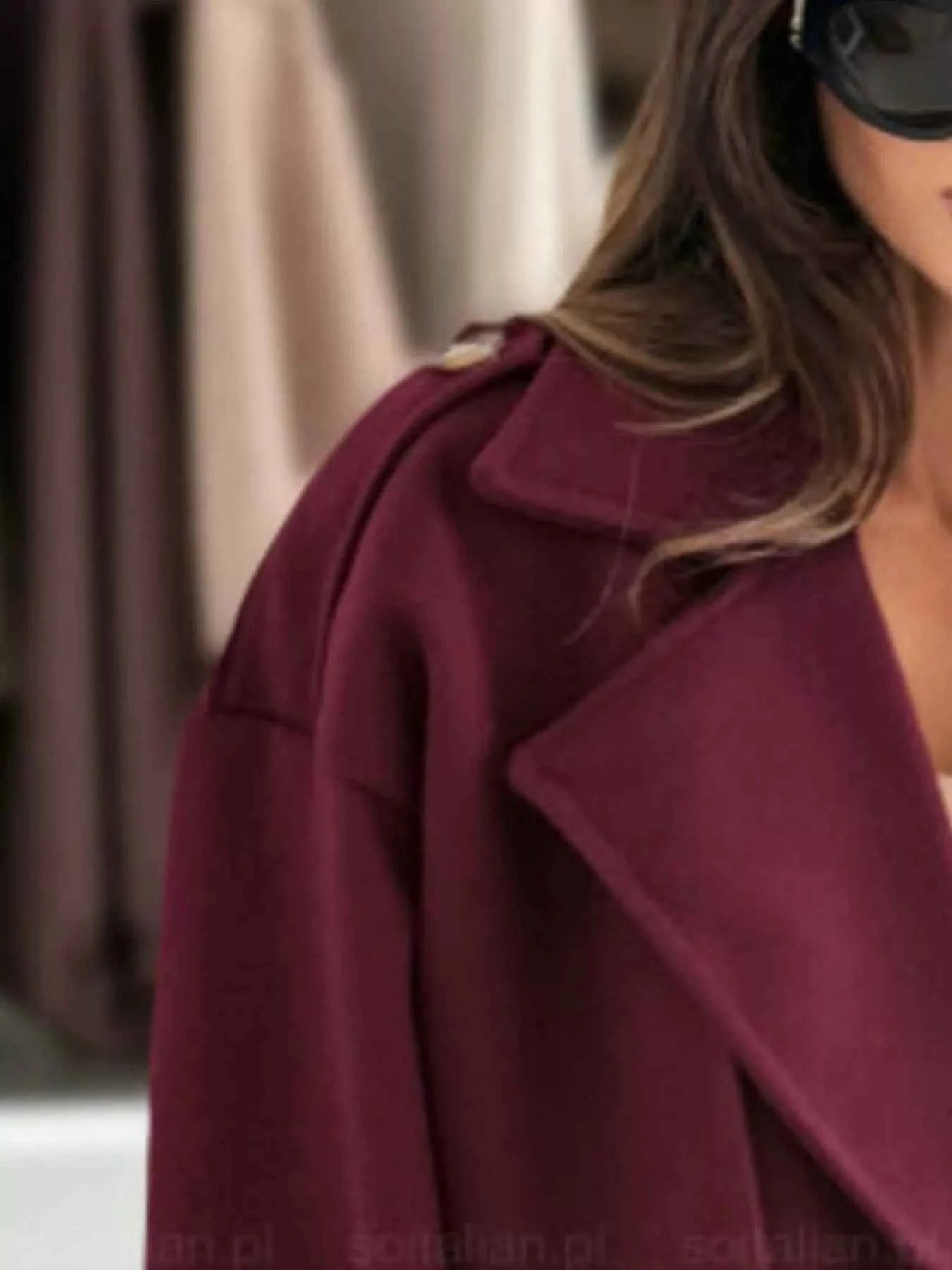 Veste courte croisée à boutons