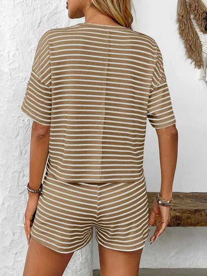 Ensemble top rayé et short
