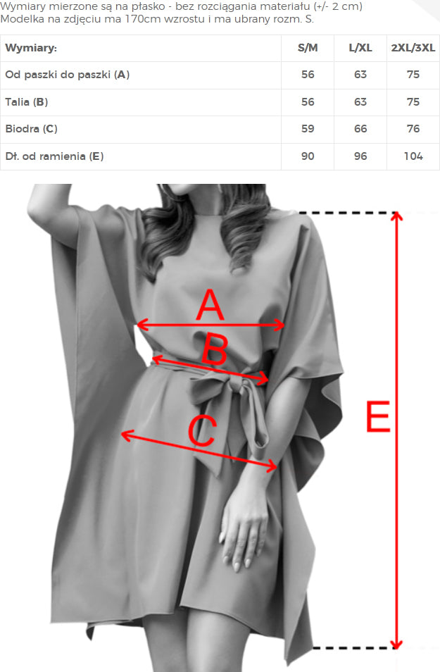 Robe papillon avec ceinture coloris miel — modèle Sofia