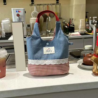 Petit sac à main en toile imprimée