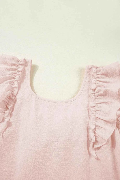 Mini-robe à volants et nœud dans le dos
