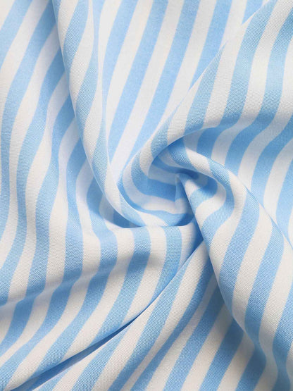 Robe maxi rayée à col licou