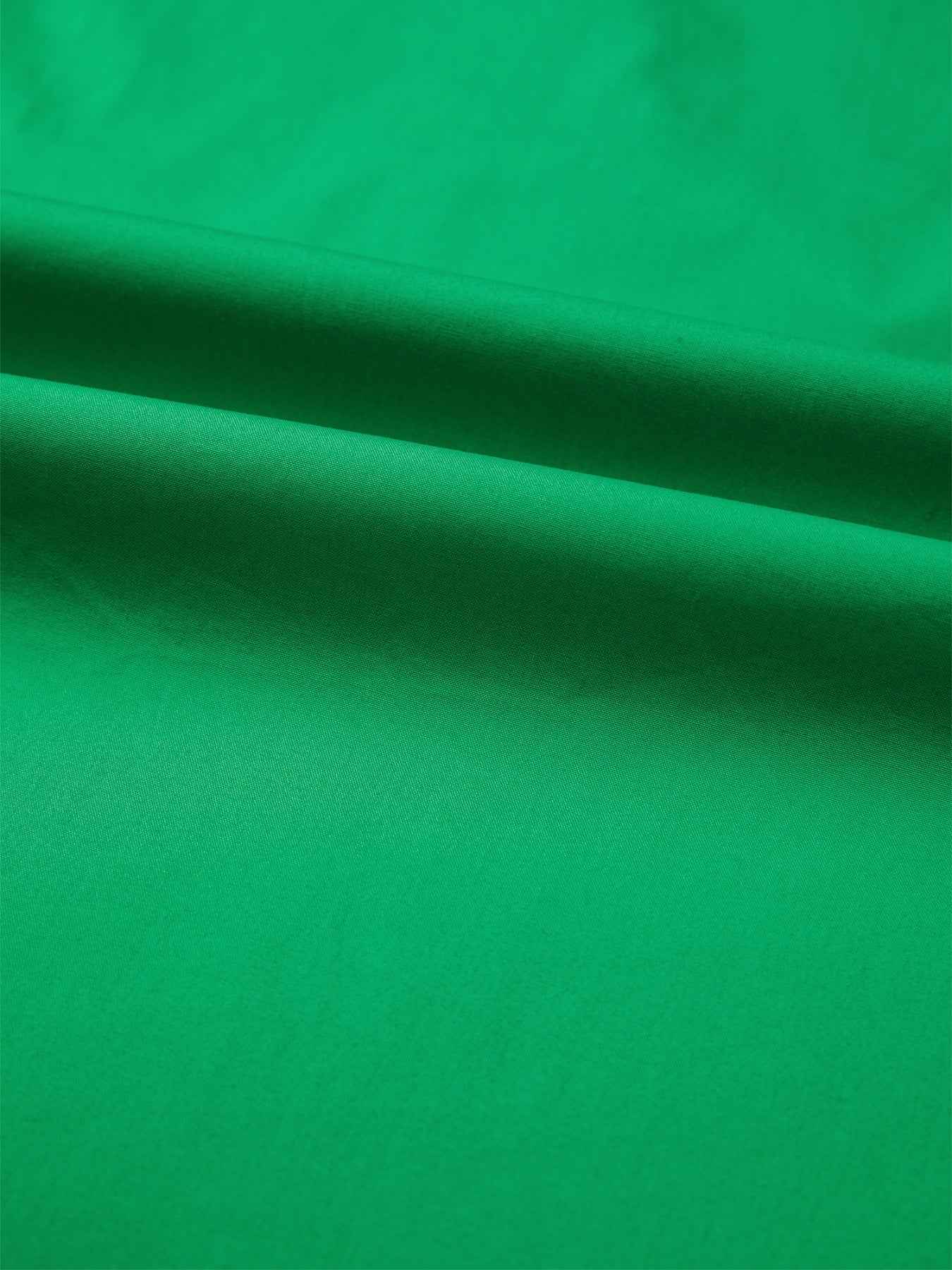 Blouse col chemise color block à passepoil et manches courtes