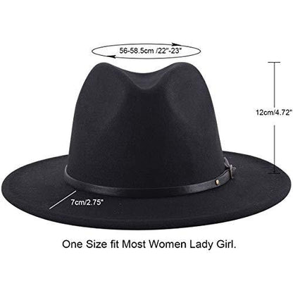 Chapeau fedora bicolore noir chic MyParisMonaco
