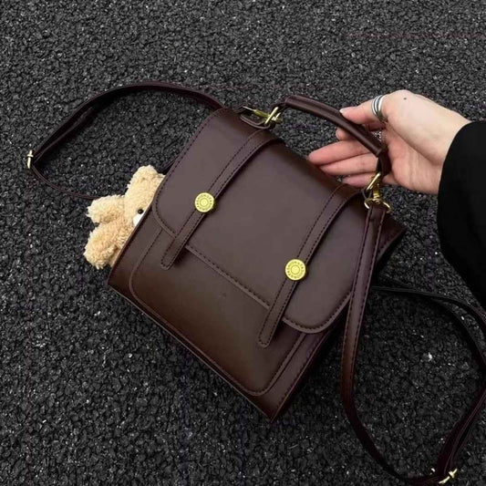 Mini sac à dos en cuir PU style vintage