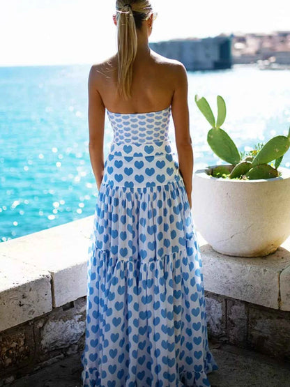 Ensemble maillot de bain imprimé et jupe assortie