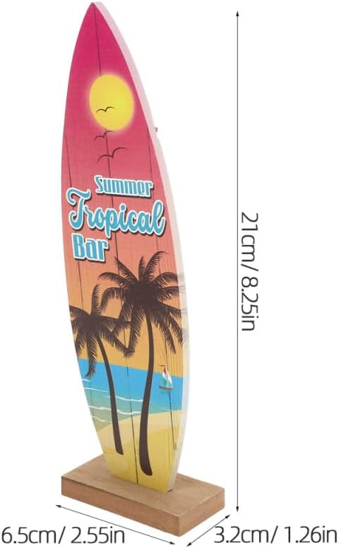 Mini planches de surf décoratives — lot de 4