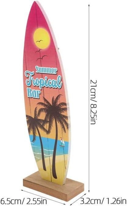 Mini planches de surf décoratives — lot de 4