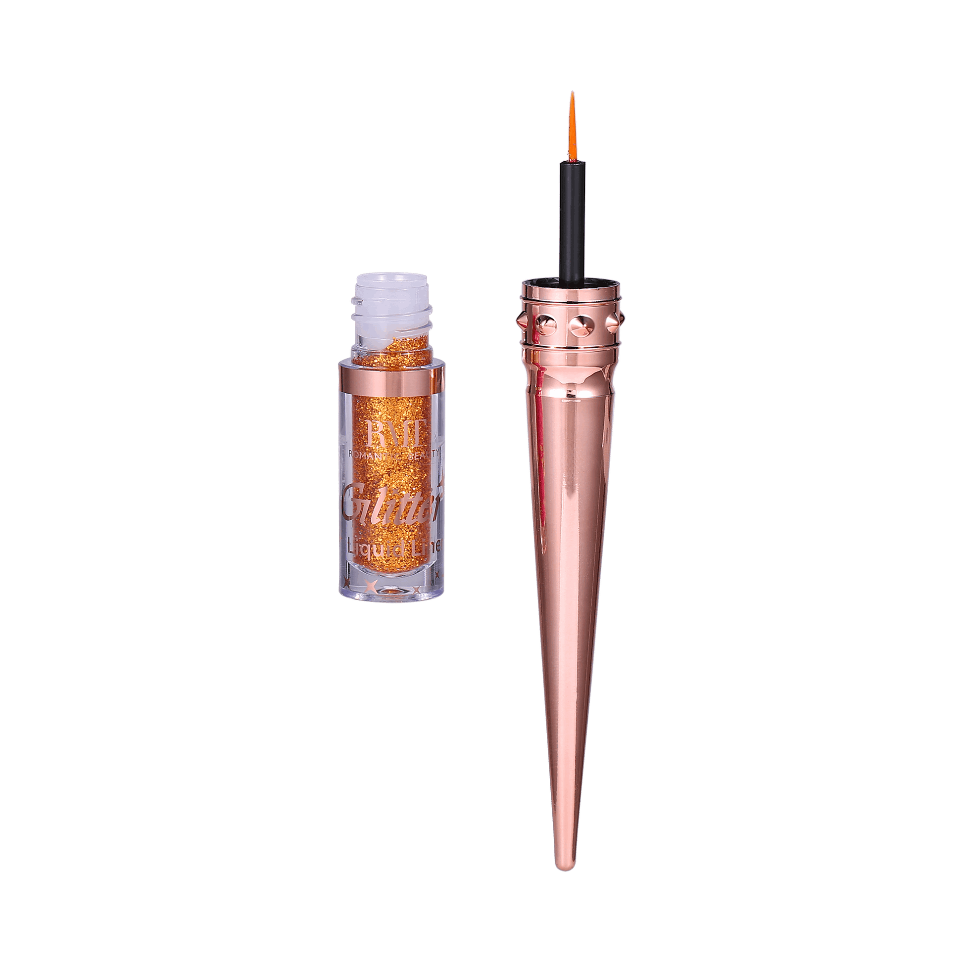Eyeliner liquide pailletté tons dorés