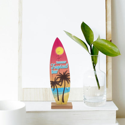 Mini planches de surf décoratives — lot de 4