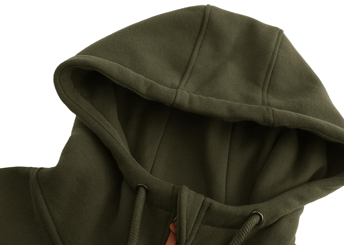 Sweat zippé à capuche TrendiMax femme, intérieur polaire col montant — 6 coloris