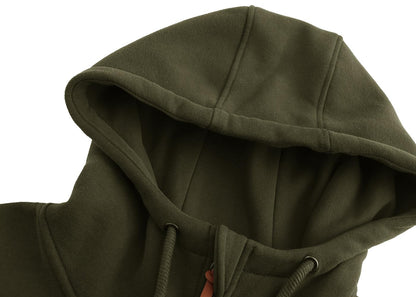 Sweat zippé à capuche TrendiMax femme, intérieur polaire col montant — 6 coloris