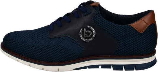 Basket Bugatti homme textile respirant — bleu foncé