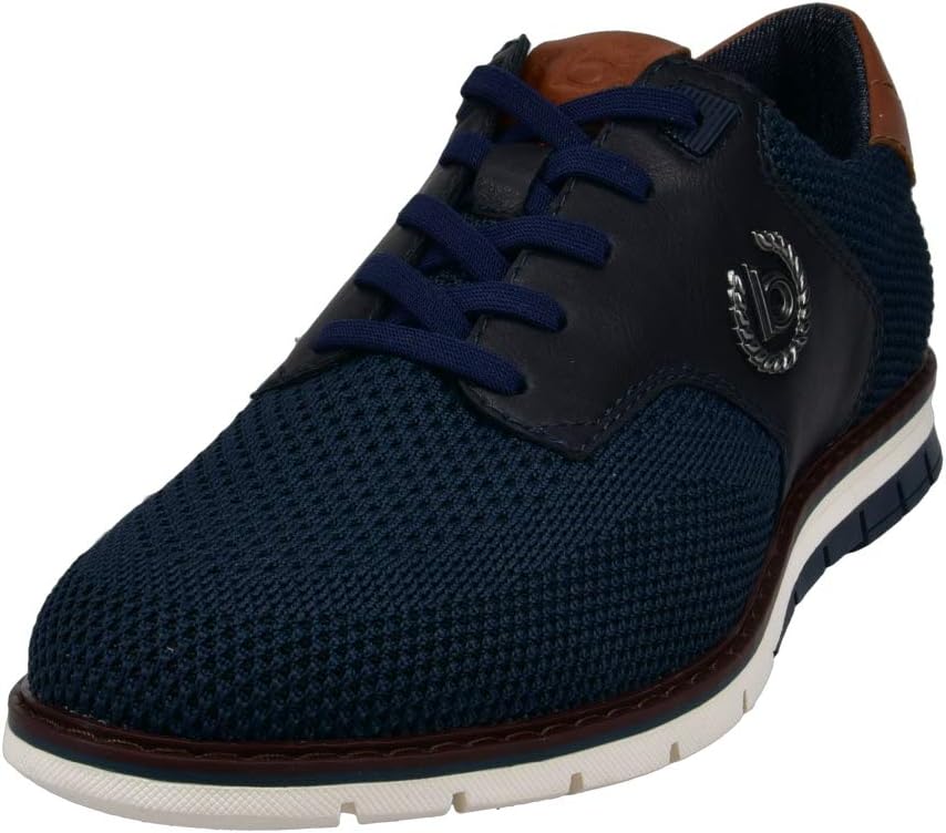 Basket Bugatti homme textile respirant — bleu foncé