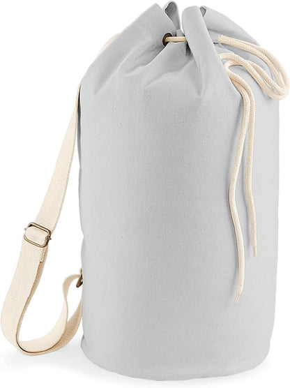 Sac à cordon en toile de coton biologique Westford Mill, 20 L — bleu marine