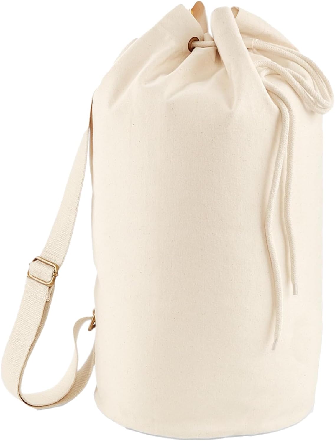 Sac à cordon en toile de coton biologique Westford Mill, 20 L — bleu marine