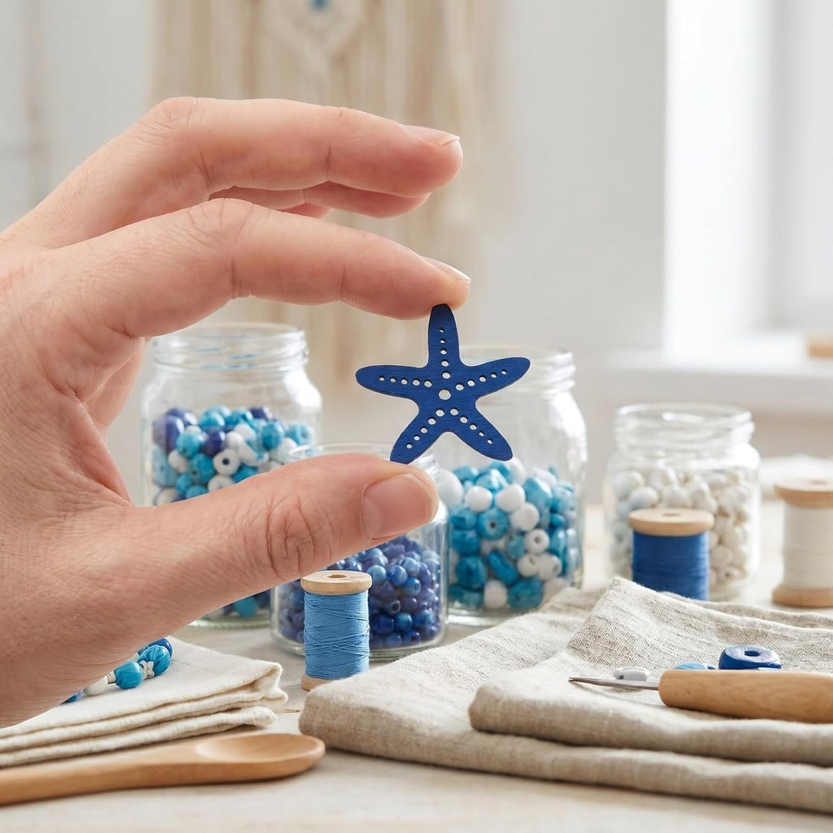 Décorations de bois marins — 100 pièces