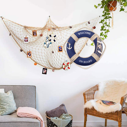 Bouée décorative murale, style méditerranéen — 30 cm