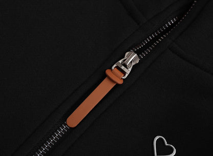 Sweat zippé à capuche TrendiMax femme, intérieur polaire col montant — 6 coloris