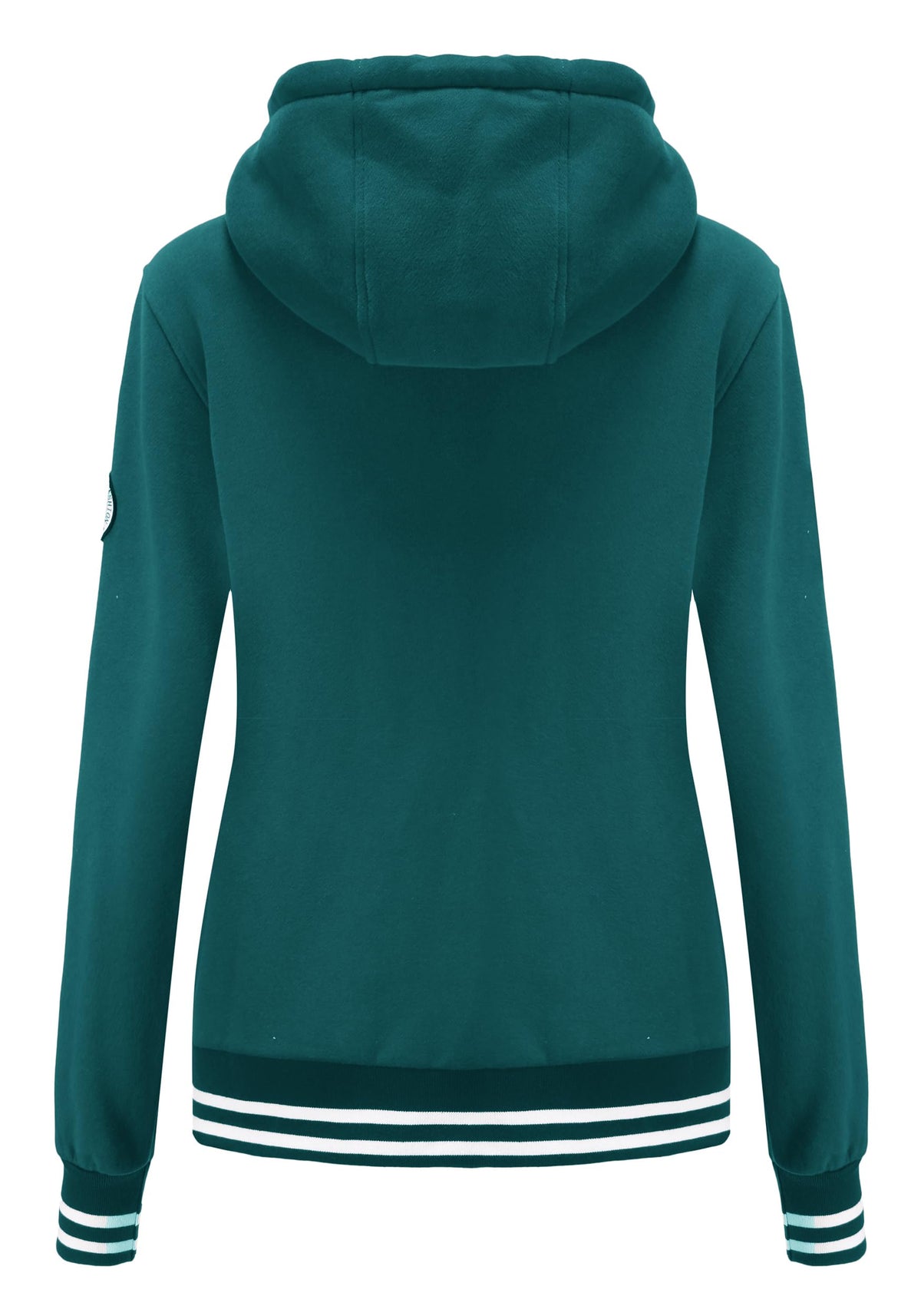 Sweat zippé à capuche TrendiMax femme, intérieur polaire col montant — 6 coloris