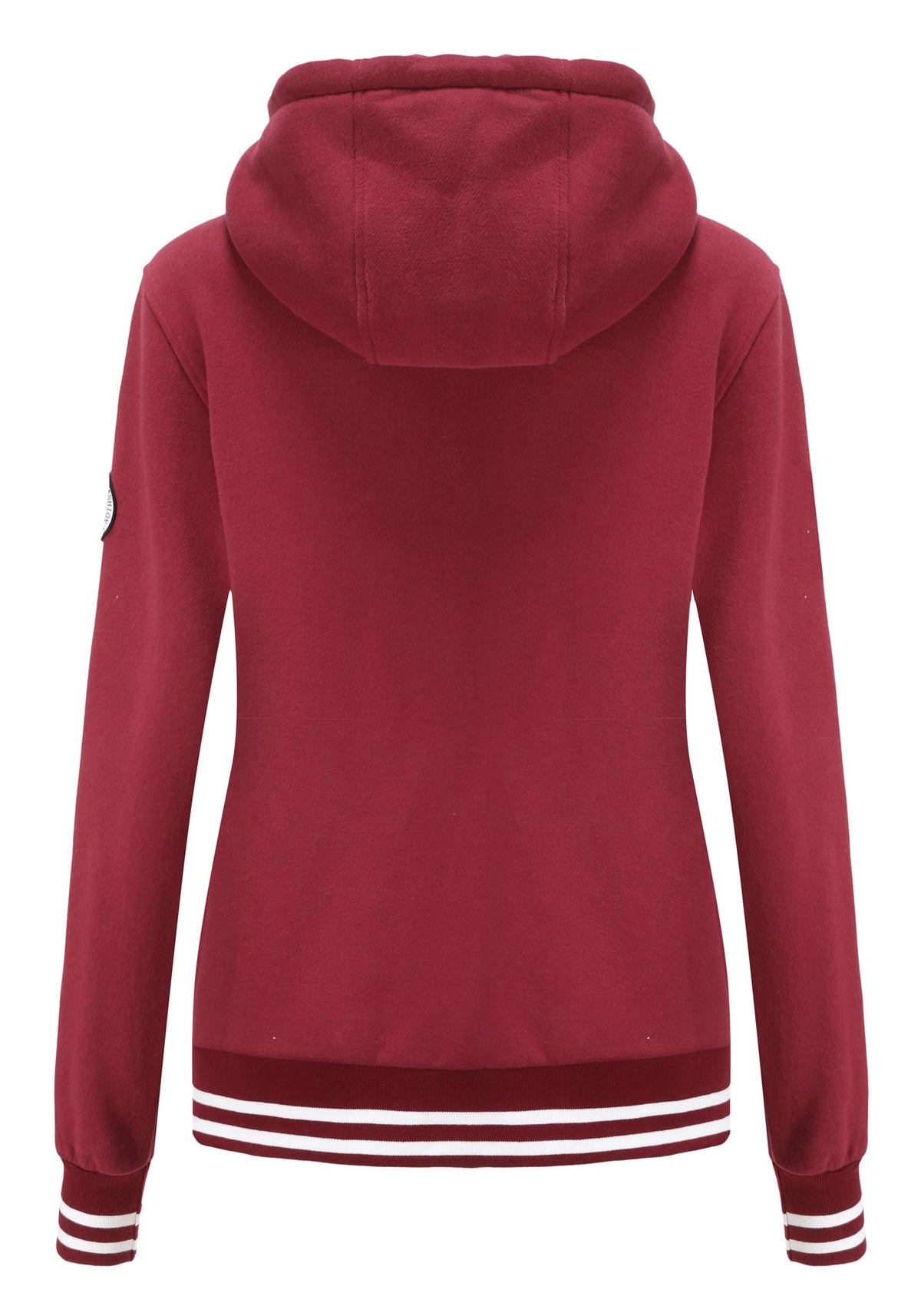 Sweat zippé à capuche TrendiMax femme, intérieur polaire col montant — 6 coloris