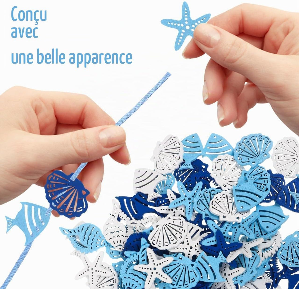 Décorations de bois marins — 100 pièces