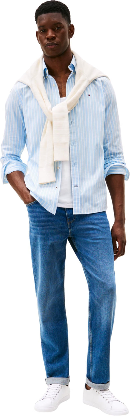 Basket Tommy Hilfiger Essential Leather homme blanc