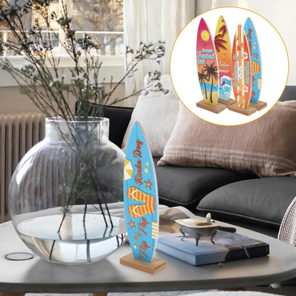 Mini planches de surf décoratives — lot de 4