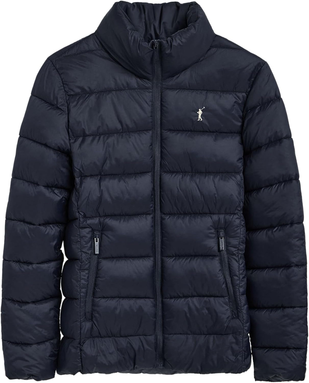 Veste ultra-légère Polo Club femme, broderie et fermeture zippée — bleu marine et noir