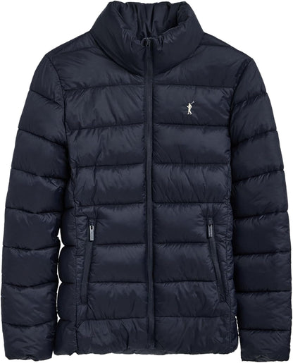 Veste ultra-légère Polo Club femme, broderie et fermeture zippée — bleu marine et noir