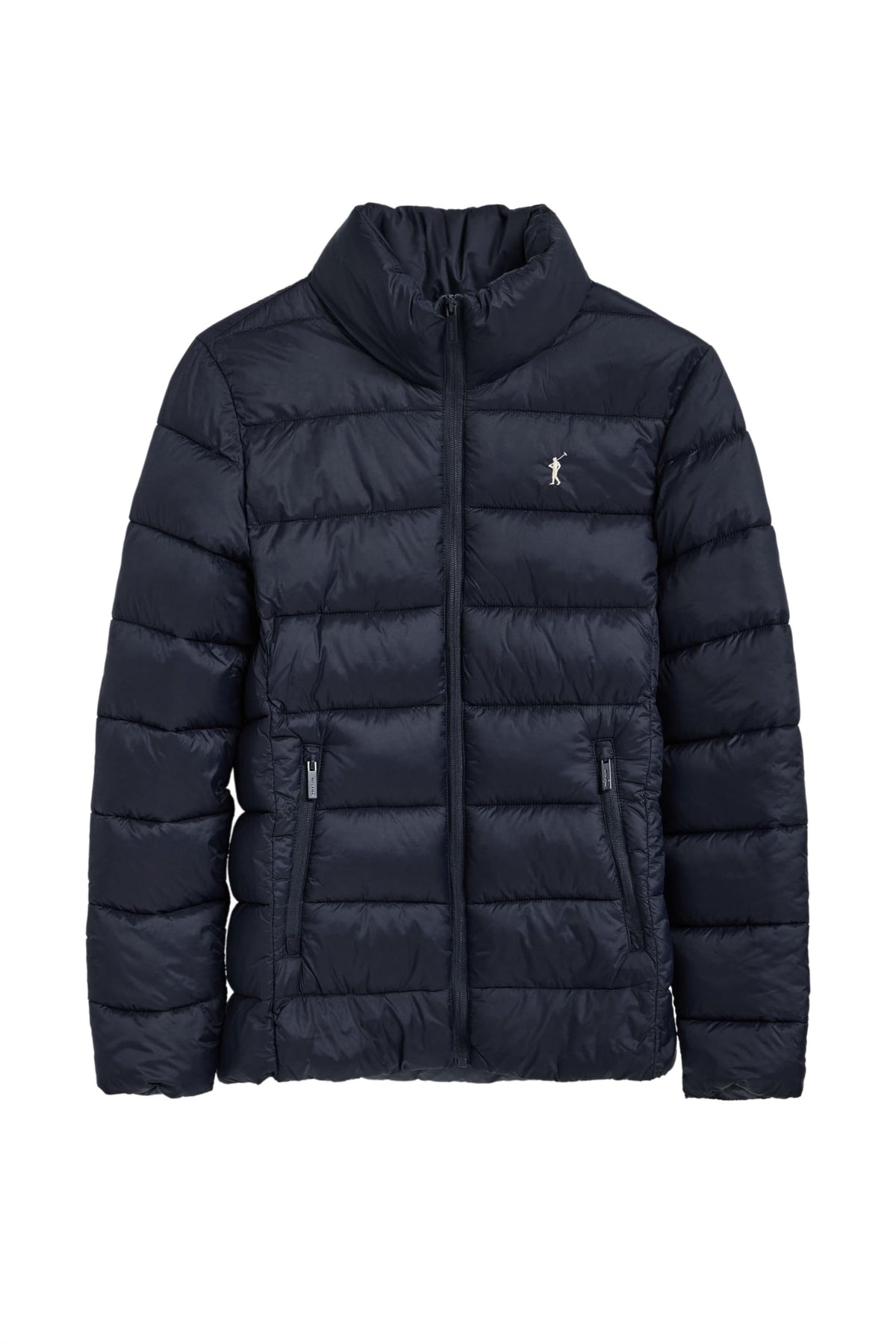 Veste ultra-légère Polo Club femme, broderie et fermeture zippée — bleu marine et noir