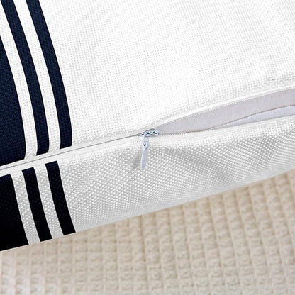 Lot de deux housses de coussin à motif d’ancre marine
