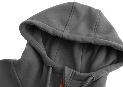 Sweat zippé à capuche TrendiMax femme, intérieur polaire col montant — 6 coloris