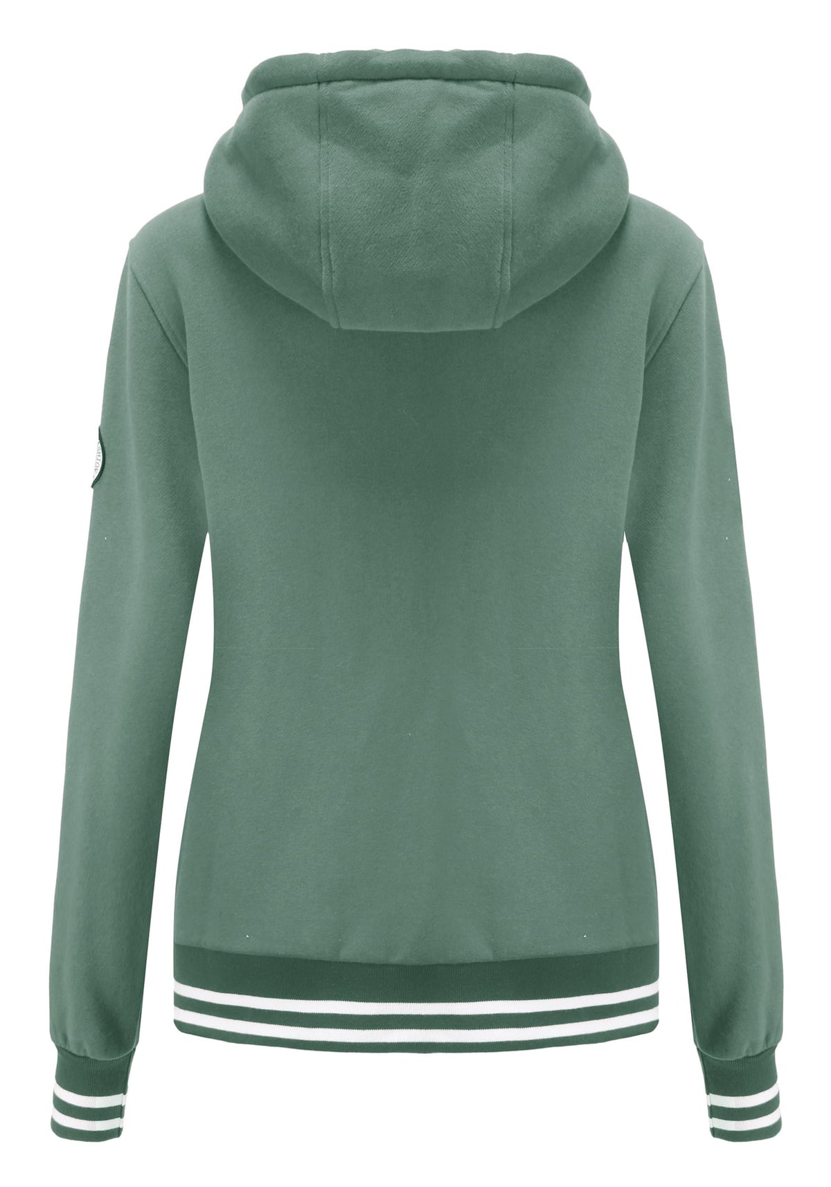 Sweat zippé à capuche TrendiMax femme, intérieur polaire col montant — 6 coloris