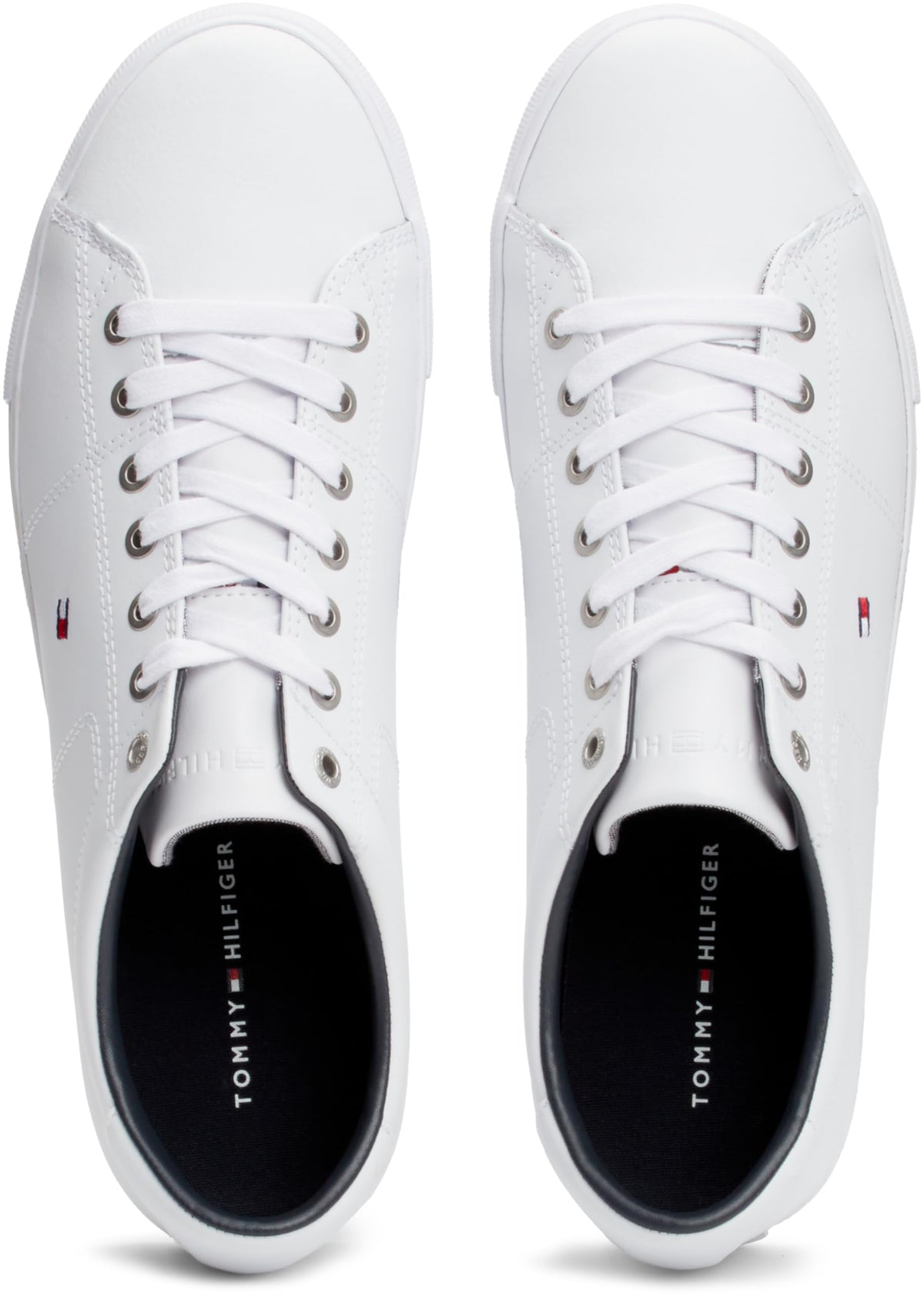 Basket Tommy Hilfiger Essential Leather homme blanc