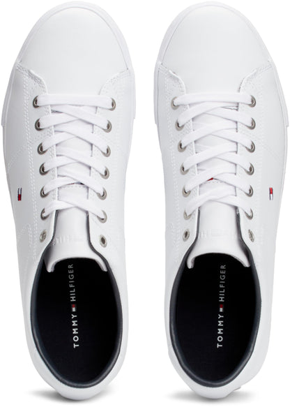 Basket Tommy Hilfiger Essential Leather homme blanc