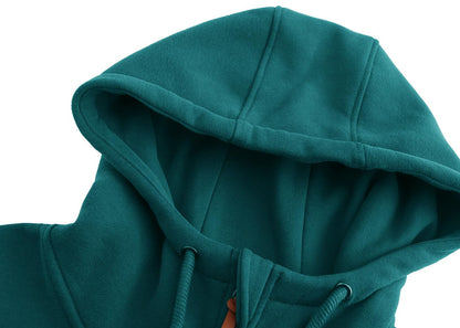 Sweat zippé à capuche TrendiMax femme, intérieur polaire col montant — 6 coloris