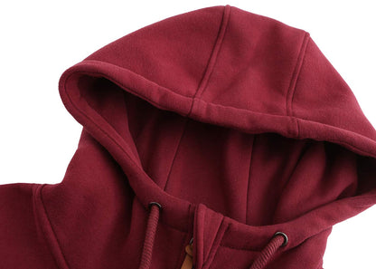 Sweat zippé à capuche TrendiMax femme, intérieur polaire col montant — 6 coloris